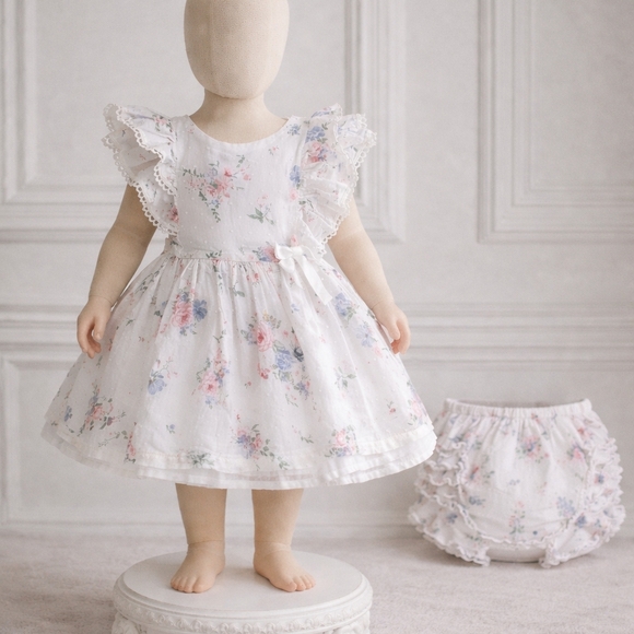 Catherine Malandrino Other - Catherine Malandrino White Floral Baby Dress